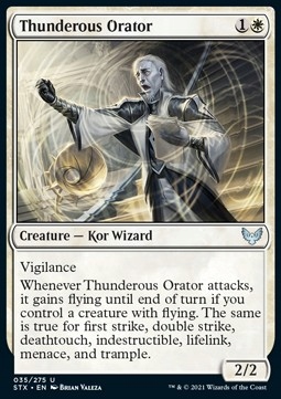Thunderous Orator Foil (Strixhaven)